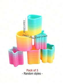 6/12/24/60pcs/Pack Magic Rainbow Fountain Set, Random Shapes And Colors, Creative Party Favors And Birthday Gifts For Friends - Multicolor - View 2
