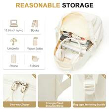 Large Capacity Backpack, High School & College Student Backpack, Travel Backpack, Women's Casual Large Capacity Backpack, Men's Business Laptop Backpack, 15.6 Inch Computer Work Backpack - Multicolor - View 6