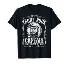 Funny Yacht Rock Captain Pontoon Boat Party Music Boating T-Shirt?SO Thoughtful Gifts - Black - View 1