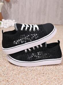 Zapatillas deportivas casuales de lona con puntera redonda, cordones y flecos, para mujeres, aptas para la vida universitaria, uso diario, hogar, viajes y oficina en 2024, con suela de PVC ligera y transpirable