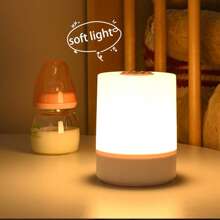 USB LED Touch Sensor Night Light - Dimmable 3-Color Bedside Lamp, Portable Mini LED Nightlight, Nursing Light For Baby, Soft Lighting, For Bedroom Decor, Lighting Decoration, USB Powered