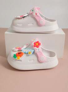 Children's Slippers Fashion Cute Flower Girl Sandals Breathable Non-Slip Indoor And Outdoor Garden Beach Slippers Outdoor Sports Tourism Holiday Street Beat Soft-Soled Baby Slippers.