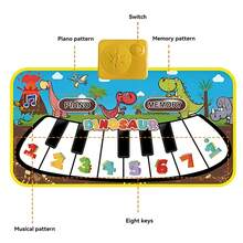 Thảm chơi âm nhạc cho trẻ em - Thảm đàn piano in hình dấu chân khủng long, Thảm chơi nhạc, Thảm đàn piano chân cho bé, Thảm tập bò âm nhạc giáo dục sớm, Thảm đồ chơi nhảy múa âm nhạc cho trẻ nhỏ, Thảm đồ chơi bàn phím đàn piano cho trẻ em, Quà tặng trò chơi tương tác giữa cha mẹ và con cái, Thích hợp cho bé trai và bé gái từ 3 tuổi trở lên, Quà tặng sinh nhật, lễ hội hoàn hảo cho trẻ em. - Nhiều màu - Xem 3