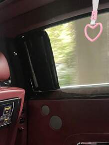 1pc Heart Shaped Pull Handle Cover, Purple/Pink Color Option, Personalized Creative Car Interior Decor Hanging On Car Handle