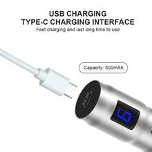 专业微针美容笔，容量 500mAh，带 7 色灯光 - 銀色 - 查看 5