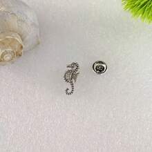 1pc Retro Mermaid, Seahorse Design Metal Brooch, Unisex Fashion Accessory Decor For Clothes - Mermaid - View 11