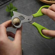 不锈钢鹌鹑/鸡/鸟蛋剪刀，厨房鸡蛋切刀 - 多功能剪刀 - 查看 11