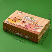 24pcs Cute Capybara Fun Punch Activity Set, Party Favors, Home Decoration Box, Great For Students And Animal Lovers, Ideal Christmas And Halloween Gifts, Perfect Christmas And Birthday Gifts