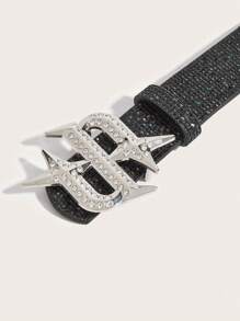 1pc Vintage American Y2K Style PU Leather Belt For Men, Suitable For Jeans, Suits, Daily Matching Summer, School