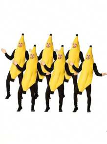 1pc Funny Banana Costume, Suitable For Cosplay, Performance, Party, Masquerade'