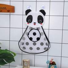 1PC Bathroom Kids Bath Toy Storage Bag , Cute Cartoon Style Wall Mounted Toy Storage Mesh Pocket, Bathroom Toiletries Storage Mesh Bag Waterproof And Drainable With Suction Cups For Firm Attachment