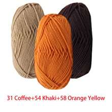 3 pièces de fil de couleur mélangée 100% polyester doux, d'un poids d'environ 75g, 4 fils, convient pour le tricot à la main pour débutants, chapeaux, écharpes, cadeaux, sacs fourre-tout et autres projets DIY