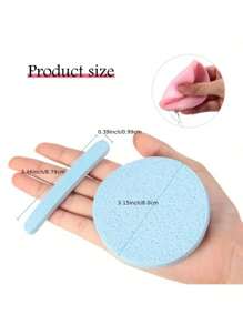 12pcs/Pack Compressed Face Washing Sponges, Expand With Water, Reusable Facial Cleansing Pads, Makeup Remover Sponges, Compact & Portable
