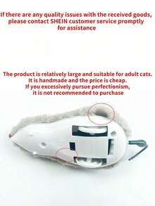 1pc Cat Toys Tease Cats And Mice Plush Simulation Self-Hilarity To Relieve Boredom And Eliminate Kittens Teasing Cat Pet Supplies - Multicolor - View 5