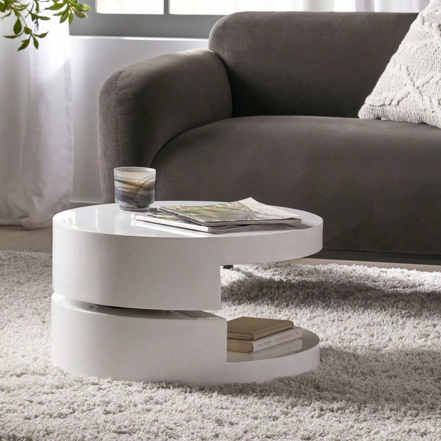 Simple-MODERNESQUE ROTATING COFFEE TABLE 3-5391 - Nhiều màu - Xem 1