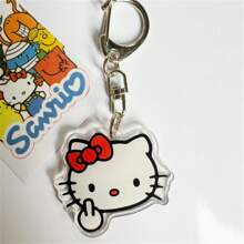 Sanrio Accesorios de bolso lindos Sanrio, llavero acrílico que incluye Hello Kitty y llaveros creativos y de estilo de dibujos animados de Sanrio, los cuales son ideales como coleccionables creativos para cumpleaños, elementos decorativos para mochilas de mujeres y regalos asequibles. Adecuado para bolsos de hombro, mochilas y llaves, útiles escolares, de vuelta al colegio