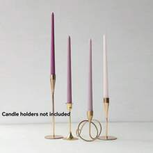 4 Pcs/Set 30cm Ombre Color Smokeless Candles, Wedding & Party Candle Set, Birthday Candles, Long Stem Holiday Candles, Candlelight Dinner Home Decor Candle Holders, Great Gift For Family And Friends