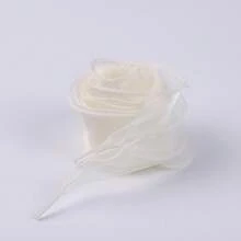 1 Pair Ribbon Shoelace, Satin Chiffon Ballerina Lace Pearl Bow Shoe Decor, Ivory Shoe String Accessories, Length 120cm (47.24in) - Multicolor - View 19