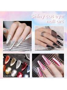 Bộ sơn móng tay dạng gel Cat's Eyes - Có kèm que nam châm, dễ phối màu và làm móng trông trắng, lý tưởng làm quà tặng cho phụ nữ tại tiệm làm móng - Nhiều màu - Xem 4
