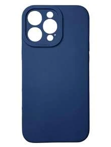 Case Cover Silicone Velvety Rubber With Closed Camera Square High Relief For Cell Phone 16 Pro Max Brown, Green, Orange, Red, Assorted Colors - Navy Blue - View 1