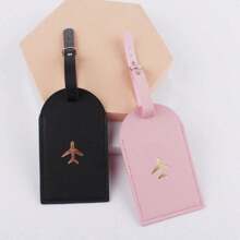 2 Pieces Set Of Couple Wedding Travel Hot Stamping Luggage Tags, Leather Hanging Tags, Work ID Sets, Airplane Boarding Luggage Tags Vacation Travel Accessories Summer Travel EssentialsSuitcase Tag Pendant Holiday Vacation For Travel For Flying For Cruise For Bags For Luggage Anti-Lost Back To School Women Mini Travel Products