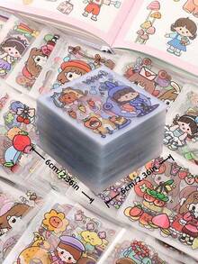 10/50/100pcs Waterproof Cartoon Design Sticker Collection, Suitable For Scrapbooking, Projects And Water Bottles - Multicolor - View 7
