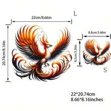 1 pieza/2 piezas/3 piezas Parches con estampado de fénix para transferencia de calor, parches para planchar adecuados para camisetas, vaqueros, chaquetas, mochilas, sudaderas, gorras, etc.