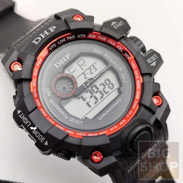 A Prova D' Agua Relógio Masculino C SHOCK Digital Preto 10mts