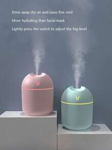 1 pièce Diffuseur d'huiles essentielles avec double fonction d'humidificateur et de vaporisateur de plantes. Mode de brouillard froid pour soulager la sécheresse, associé à une veilleuse silencieuse pour créer une ambiance relaxante. Convient pour la maison, le bureau, la chambre à coucher et d'autres scénarios, pour un espace confortable
