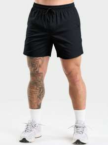 3pcs Men's Sport Shorts Set, Summer,Father Day Gift, Thin Ice Silk Quick-Dry Shorts, Fashionable Casual Running Fitness Beach Shorts