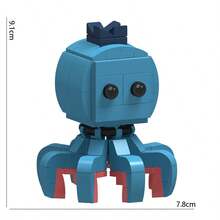 Tungtungtung Sahur, Bombardiro Crocodile, Tralalero Tralala, Lilililalila, Brr Brr Patapim, Shimpanzinni Bananini, Bombombini Guzini, AI Generated Animals, Abstract Animals, Wooden Building Block Figurines, Animal Wooden Blocks, Birthday Gift, Collectible Decor - Multicolor - View 12