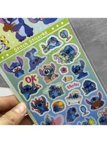Disney 6pcs/9pcs Stitch DIY Decorative Stickers For Computer Desk And Mobile Phone
