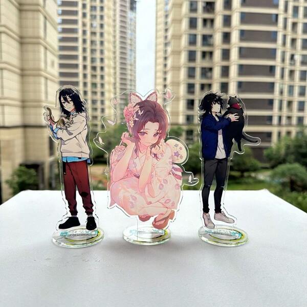 15cm Anime Kimetsu No Yaiba Acrylic Stand Tokitoru Muichiro Desktop Model Ornament Doll Anime Gift