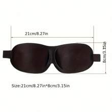 2pcs Packaged Assorted Color 100% Light Blocking 3D Eye Mask, Black Solid Design, Adjustable Strap, Comfortable For Back & Side Sleepers, Soft Sponge Material