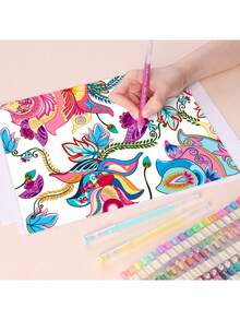 Languo 162 Color Neutral Pen Premium Set, Student Drawing Special Drawing Coloring Painting Gel-Pen 0.6mm Signature Pen, Color Markers To Make Notes High Capacity Handbook Pen Diy Stackable Color Drawing Ins Style Anime Cartoon Coloring Hand Drawing Pen