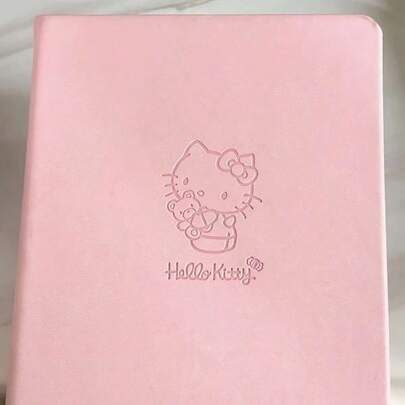 Sanrio Bloc-notes rose hello kitty de Sanrio format A5 - Joli journal relié avec pages de couleur, design avec lettrage gaufré, parfait pour l'école ou le bureau (Rappel chaleureux : le fait qu'il y ait ou non un ruban est aléatoire)