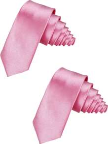 1 pieza Corbata de unicolor para hombre, corbata formal de negocio estrecha (2 pulgadas de ancho), brillante casual, adecuada para uso diario, bodas, banquetes, fiestas, eventos, regalo