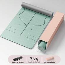 BENBO Yogamat voor dames en heren, antislip, TPE oefenmat met draagriemen, trainingsmat voor pilates, stretchen, pilates, thuisgym - Veel kleurig - Bekijken 13