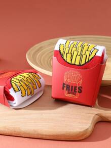 1 par de calcetines con diseño de patatas fritas para hombres, interesantes, cómodos, adecuados para verano y todas las estaciones. Aplicable para regalos del Día de la Madre/Día del Padre/Pascua/Vuelta al cole, personalizados y coloridos, mejorando la atmosfera familiar. Calcetines de moda y creativos, adecuados para regalos festivos, casual, académicos, de negocios, retro de calle, simple de vacaciones, gimnasio, reuniones familiares, viajes, vacaciones al aire libre, oficina de fin de semana, calcetines suaves y cómodos para regalar.