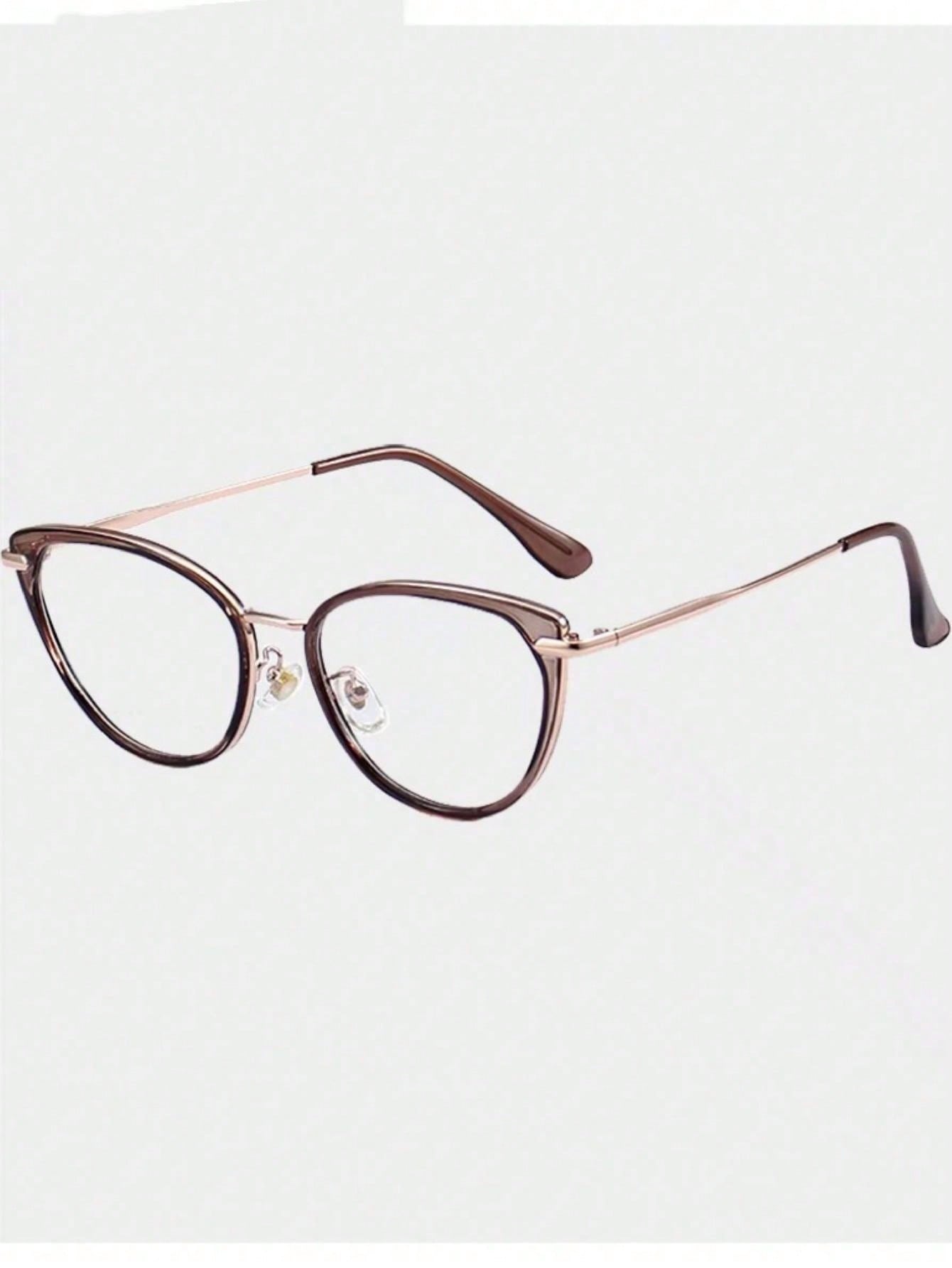 نظارات عين القطة ملونة بلون الشاي البارد للنساء، إ...