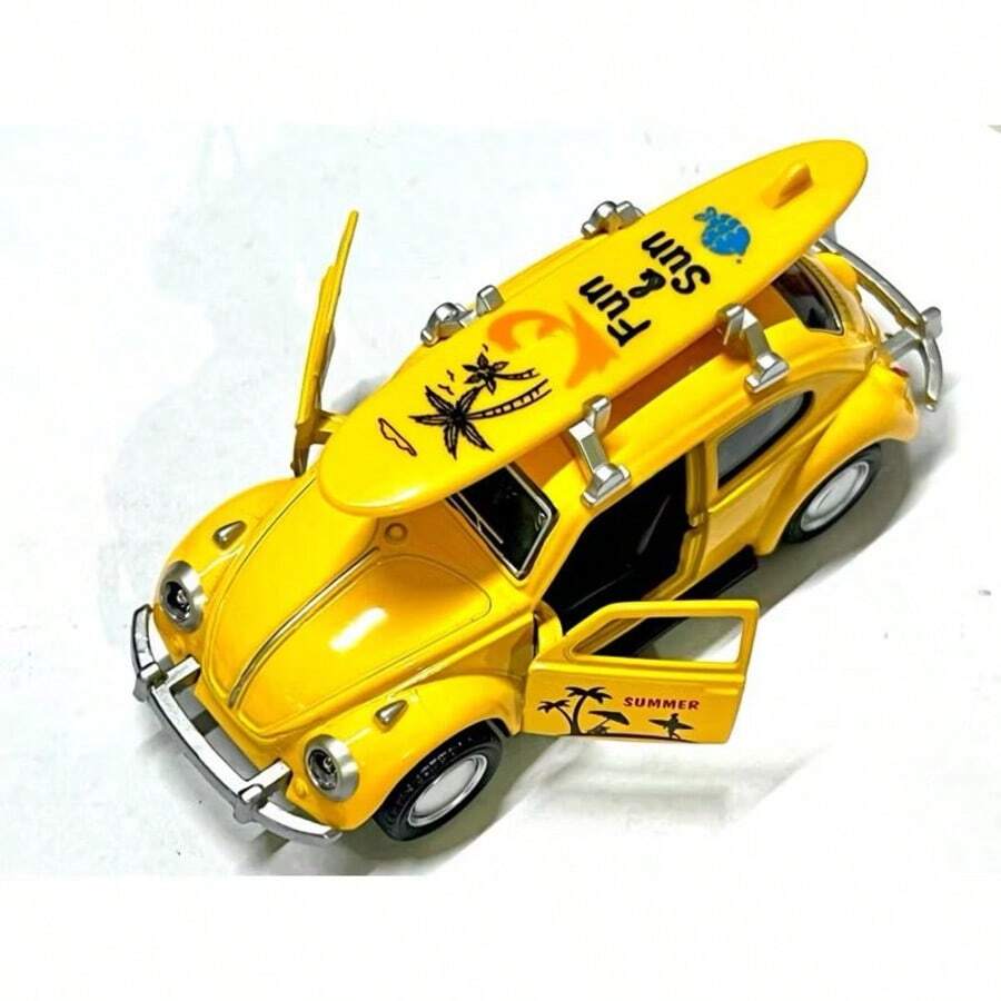 Miniature Beetle On The Beach Metal Collection Cart - Amarelo - View 1