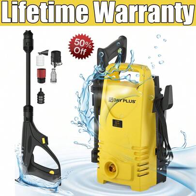 VickyHome 2025 Electric Pressure Washer High Power Jet Water Wash Patio Car Cleaner Garden