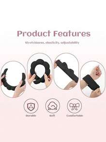 4pcs Luxury Microfiber Spa Headband And Wristband Set, Face Washing Headband, Makeup Headband, Skin Care Headband, Velvet Fluffy Sponge Headband, Soft Absorbent Terry Cloth Fabric Bubble Fluffy Hairband For Skin Care, Makeup Removal, Shower, Suitable For Women And Girls