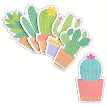 2pcs Cactus & Succulent Sticky Notes - Funny Office Accessories, Teacher & Reminder Memo Pads, Unique Gift Idea - Random Design - Multicolor - View 7