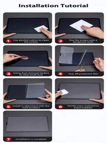 2 件 - 高清晰度、高透射率、防刮、防摔、全屏覆盖、防指纹、灵敏触摸、钢化玻璃、屏幕保护膜、兼容 iPad - 無色 - 查看 8