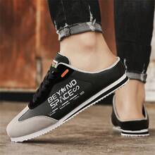 2025 New Summer Versatile Canvas Sneakers For Men, Casual Lace-Up Outdoor Shoes