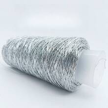 Sparkling Metal Wire, Silver Wire Core, Shiny Metal Yarn For Handmade Crochet And Knitting DIY, Super Shiny Metal Wire Ball, Metal Crochet Thread, Metallic Yarn, Glittering Round Yarn With Thread, Lustrous Metal Floss Yarn, Clothes And Bags Metallic Sewing Thread - Multicolor - View 17