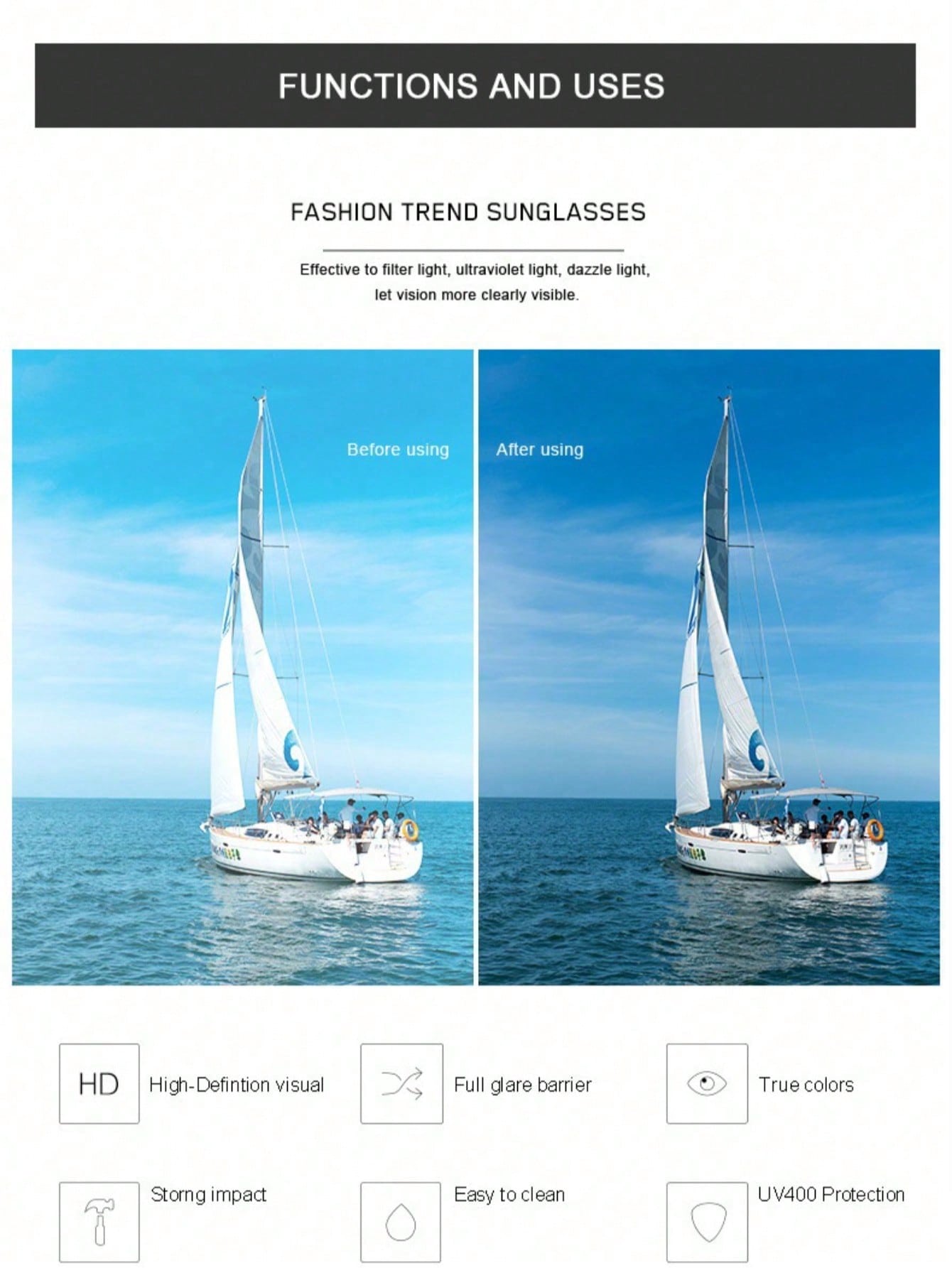 نظارات عين القطة ملونة بلون الشاي البارد للنساء، إ...