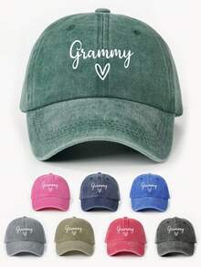 1pc Women's Embroidered Heart Washed Baseball Cap, Adjustable Outdoor Sun Protection Casual Hat Suitable For Spring, Autumn, Travel, Beach, Vacation. Y2K Style Unisex Sun Hat - Baseball Cap - View 17