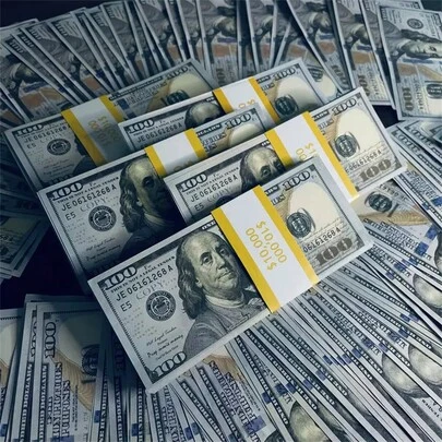 1 包/50-1000 张逼真假道具钱，复制 100 美元钞票，适用于电影、摄影、派对装饰、电影/电视/音乐视频制作